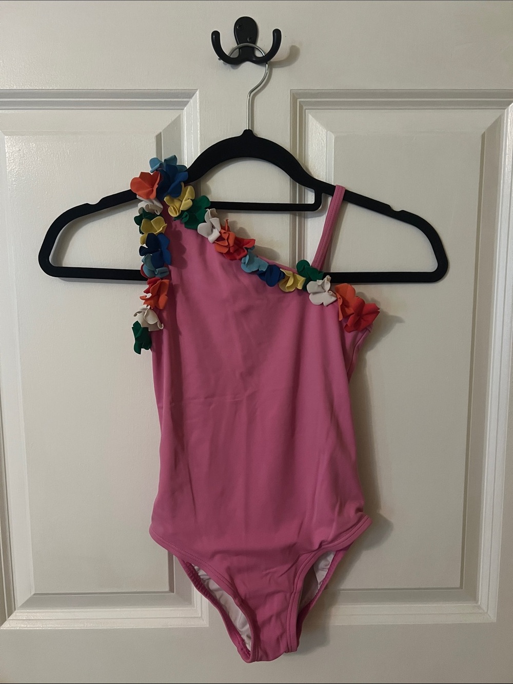 Hanna Andersson Girls Sunblock Asymmetrical One Piece Swimsuit